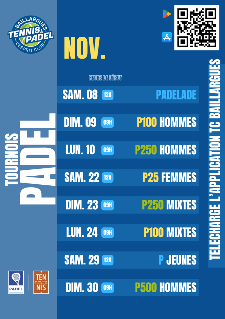 Tournoi de Padel NOV