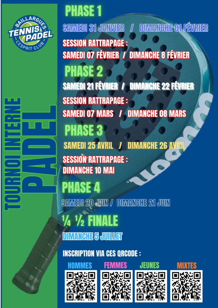 Tournoi Interne de Padel