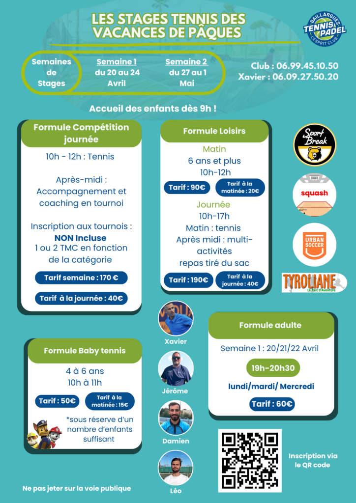 Publi insta stage Tennis Pâques 2026 (A4) (2)